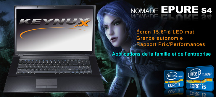 Keynux Epure S4 - Clevo W251HUQ Intel Core i7, directX 11 ou Quadro FX