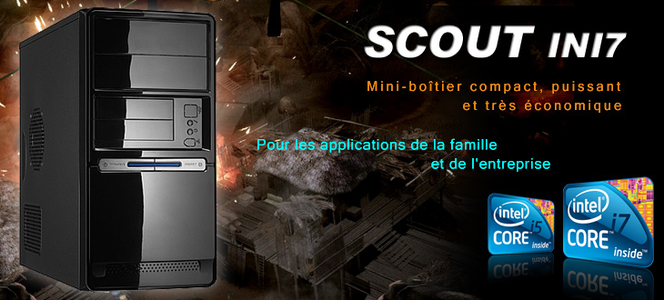 Keynux Scout INI7 - Ordinateur assemblé avec Intel Core i5 ou Core i7, 3 disques durs internes, carte graphique nVidia ou ATI