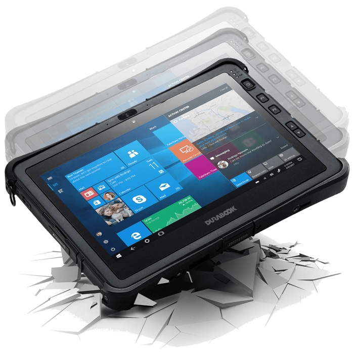 SANTINEA - Tablette Durabook U11I AV - tablettes tactiles très solides, incassables militarisés étanches - Compatibilité normes MIL et IP